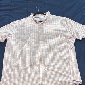 Croft & Barrow Men's Light Purple Checkered Button Down Shirt 2XB